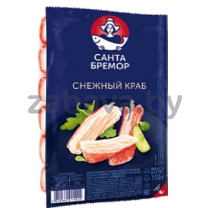 Крабовые палочки «Снежный краб» «Санта Бремор», охл., 150 г