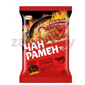 Лапша б/п корейская «Чан Рамен», 120 г, говядина
