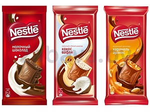 Шоколад Nestle, 90 г, в ассортименте