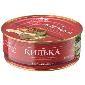 Килька балтийская «За Родину», н/р, в т/с, 240 г