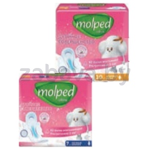 Прокладки Molped, ночные или нормал, 7/10 шт.