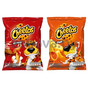 Палочки кукурузные Cheetos, кетчуп/сыр, 50 г, 2 шт.