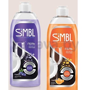 Гель для мытья посуды Simbl, дикие ягоды или сочный мандарин, 450 мл