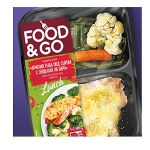 Рыба красная Food&Go, под сыром с овощами, на пару, 250 г