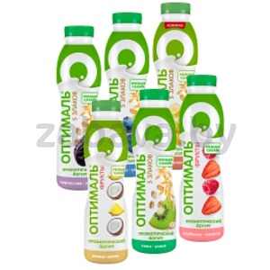 Йогурт «Савушкин» «Оптималь», 2%, 415 г, в ассорт.