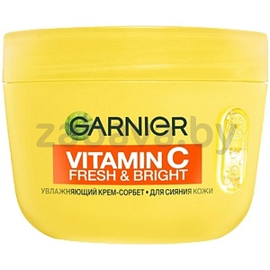 Крем-сорбет д/лица Garnier, Vitamin C Fresh & Bright, д/сияния кожи, 85 мл