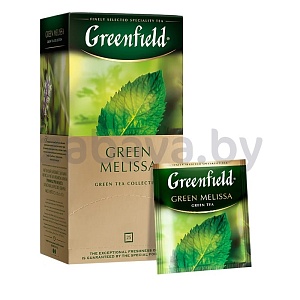 Чай зеленый Greenfield Green Melissa, 25 пакетиков по 1,5 г