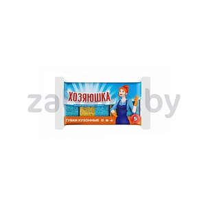 Губки для посуды «Хозяюшка», 5 шт.