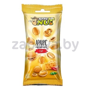 Арахис в хрустящей корочке «ХрустNut», 60 г, в ассорт.