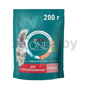 Корм сухой Purina One, лосось, 200 г