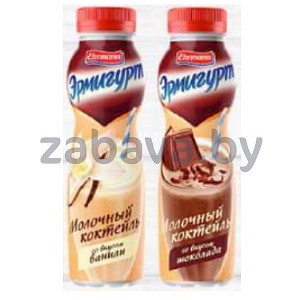 Коктейль молочный «Эрмигурт», 2,5%, 280 г, шоколад/ваниль, 3 шт.