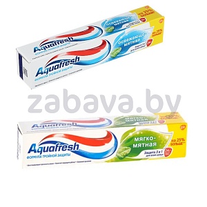 Зубная паста Aquafresh, освежающе-мятная или мягко-мятная, 125 мл