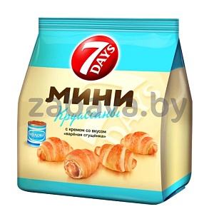 Мини-круассаны 7 Days, с вареной сгущенкой, 265 г