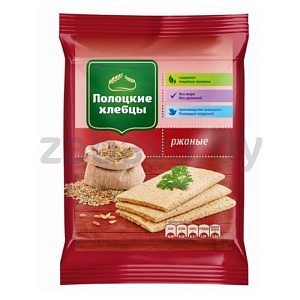 Хлебцы «Полоцкие», ржаные, 80 г