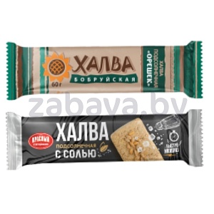 Халва «Красный Пищевик» подсолнечная с солью или орешек, 60 г