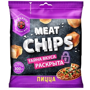 Чипсы Cabandos Chips Meat, секретн. вкус (пицца), 30 г