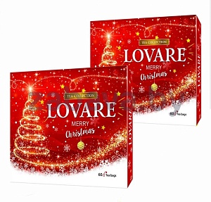 Подарочный набор чая Lovare Merry Christmas, 60 пакетиков