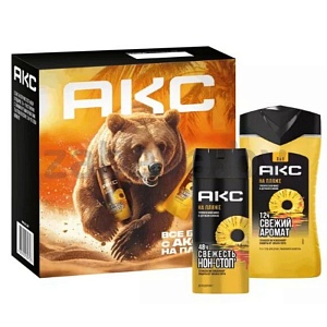 Гель д/душа и дезодорант «Акс», подар. набор, 250+150 мл