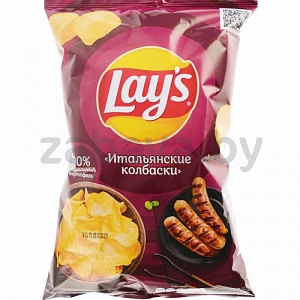 Чипсы Lay’s, итальянские колбаски, 140 г