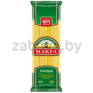 Макаронные изделия Makfa, лапша длинная, 400 г