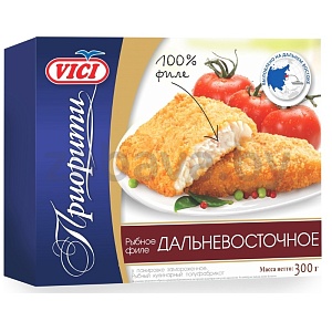 Филе рыбное Vici «Приорити» дальневосточное, обжар., замор., 300 г