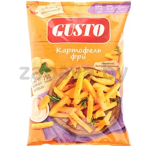 Картофель фри Gusto, обжар., зам., 750 г
