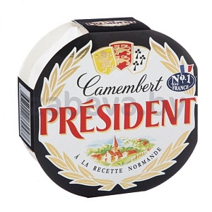 Сыр мягкий President Camembert, камабер, 45%, 125 г
