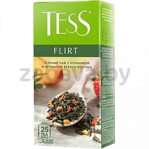 Чай зеленый Tess Flirt, 25 пакетиков по 1,8 г