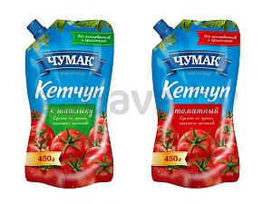 Кетчуп «Чумак», к шашлыку, нежный, томатный, 450 г