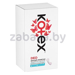 Ежедневные прокладки Kotex Deo, суперслим, супертонкие, 56 шт.