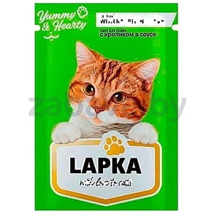 Корм для кошек Lapka, 85 г, в ассорт.