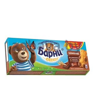 Пирожное «Медвежонок Барни», шоколад, 150 г