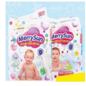 Подгузники MerrySun M/L, 62/54 шт.