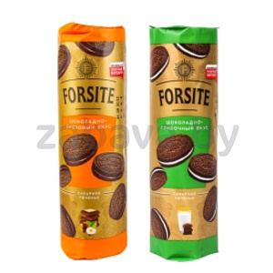 Печенье-сэндвич Forsite, шоколадн. и сливочн./орехов. вкус, 220 г