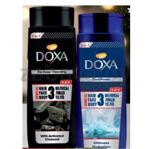 Гель для душа Doxa Men 3в1, 400 мл, в ассорт.