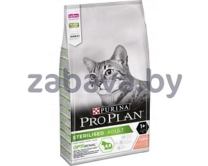 Корм Pro Plan Sterilised Optirenal для стерилизованных кошек и кастрированных котов с лососем, 3 кг