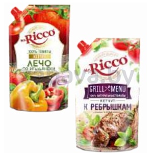 Кетчуп Mr.Ricco, к ребрышкам или лечо по-итальянски, 300 г
