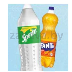 Напиток Sprite или Fanta апельсин, 1,5 л