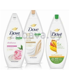 Крем-гель для душа Dove, 250 мл, в ассорт.