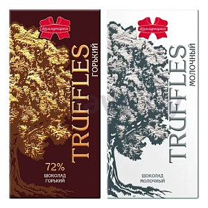 Шоколад Truffles, горький 72% или молочный, «Коммунарка», 90 г