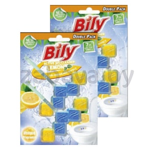 Блок для очищения унитаза Bily, лимон, 2×50 г