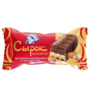 Сырок «Тимоша», творожн., глазир., 15%, 60 г, марципан