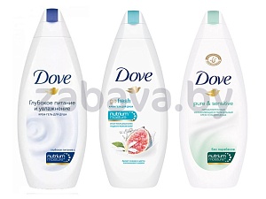 Гель для душа Dove, 250 мл, в ассортименте