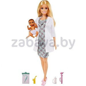 Кукла Барби «Доктор-педиатр», с малышом пациентом Mattel Barbie