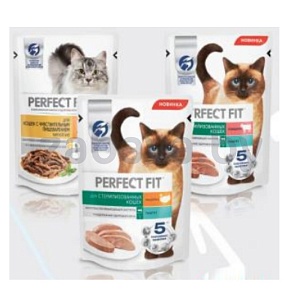 Корм для котят Perfect Fit, 75 г, в ассортименте