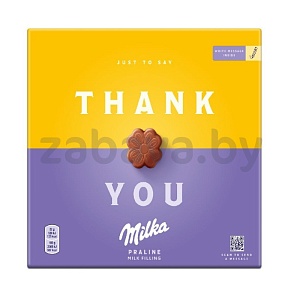 Конфеты Milka Thank You, с нач. молочной, 110 г