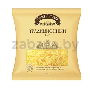 Сыр п/тв «Брест-Литовск» «Традиционный», 45%, классич. тёрт., 200 г