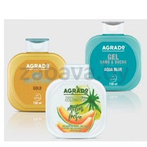 Гель д/ ванны и душа Agrado, 750 мл, в ассорт.