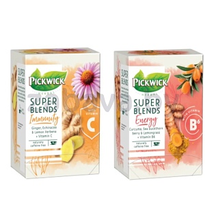 Чайный напиток Pickwick Herbal Super Blends Energy или Immunity, 15×1,5 г