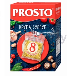 Булгур Prosto, пшеничный, в вар. пакетах, 8×62,5 г, 500 г